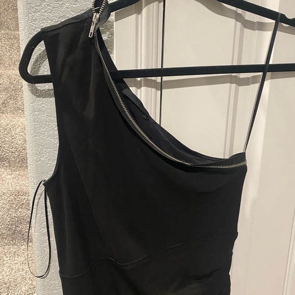 Stunning Helmut Lang Asymmetric Zip Dress - Picture 6 of 10